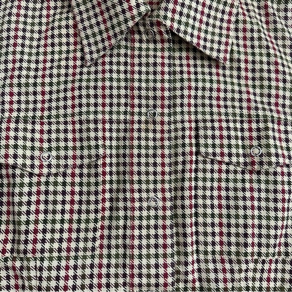 Campagnie Internationale Express Womens Size XS Shepherd Check Plaid Button Up - Picture 8 of 12